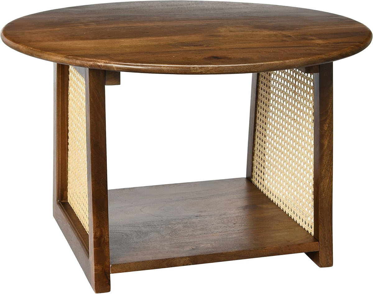 Walnut Finish Mango Wood Coffee Table Y311900