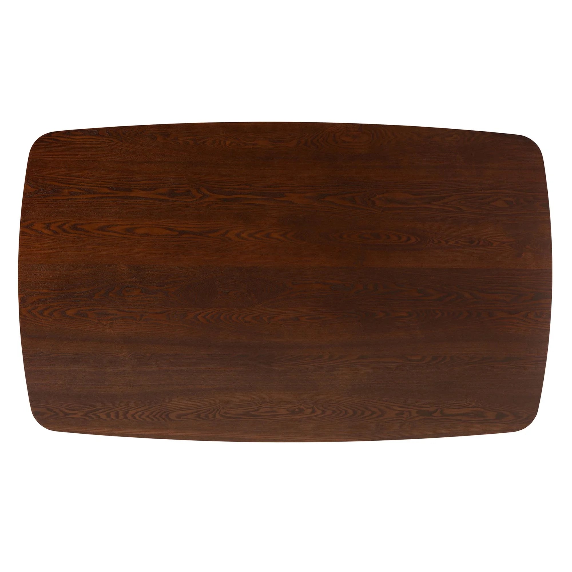 Walnut Brown Finished Wood Dining Table S846
