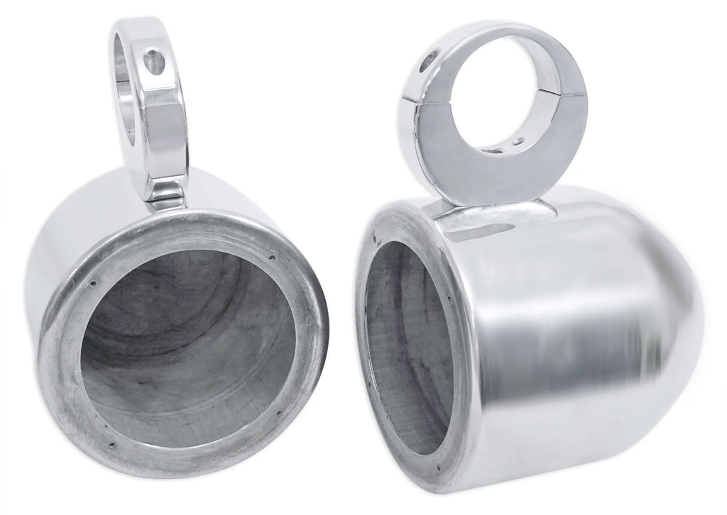 5.25" 360° Swivel Chrome Surface Mount Speaker Pods Y658