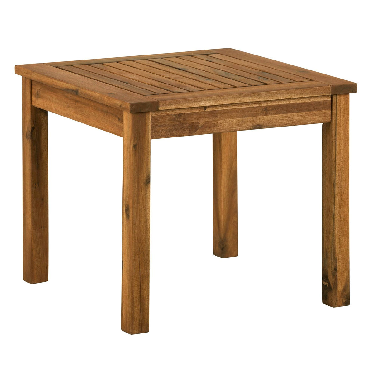 Brown Acacia Wood Outdoor Side Table D5212