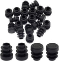 20PCS 12.5mm Round Black Plastic End Cap P3675