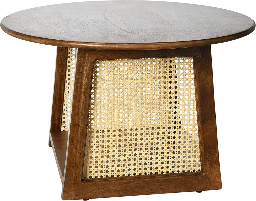 Walnut Finish Mango Wood Coffee Table Y311900