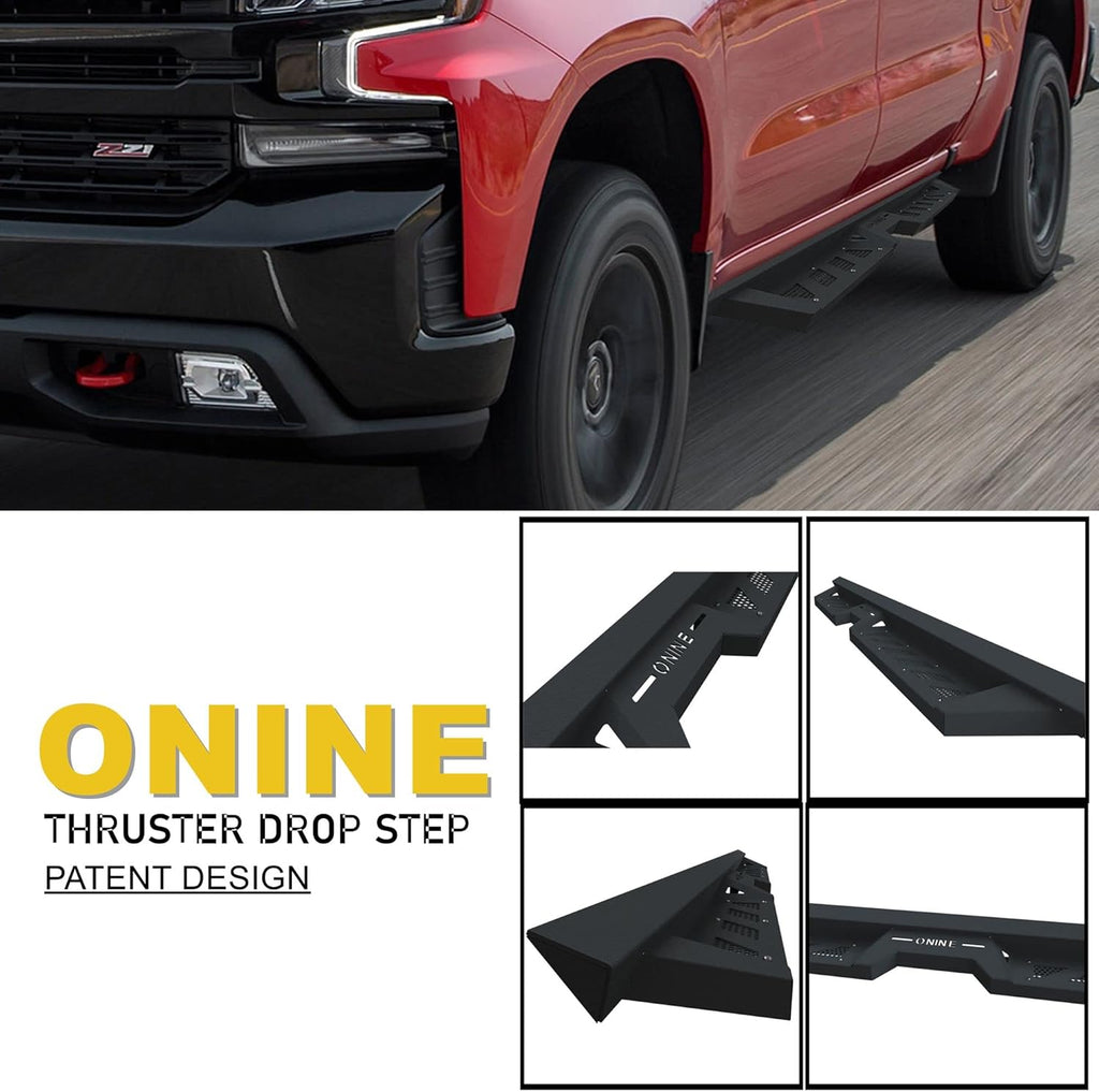 Textured Black Heavy Duty Steel Running Boards O994