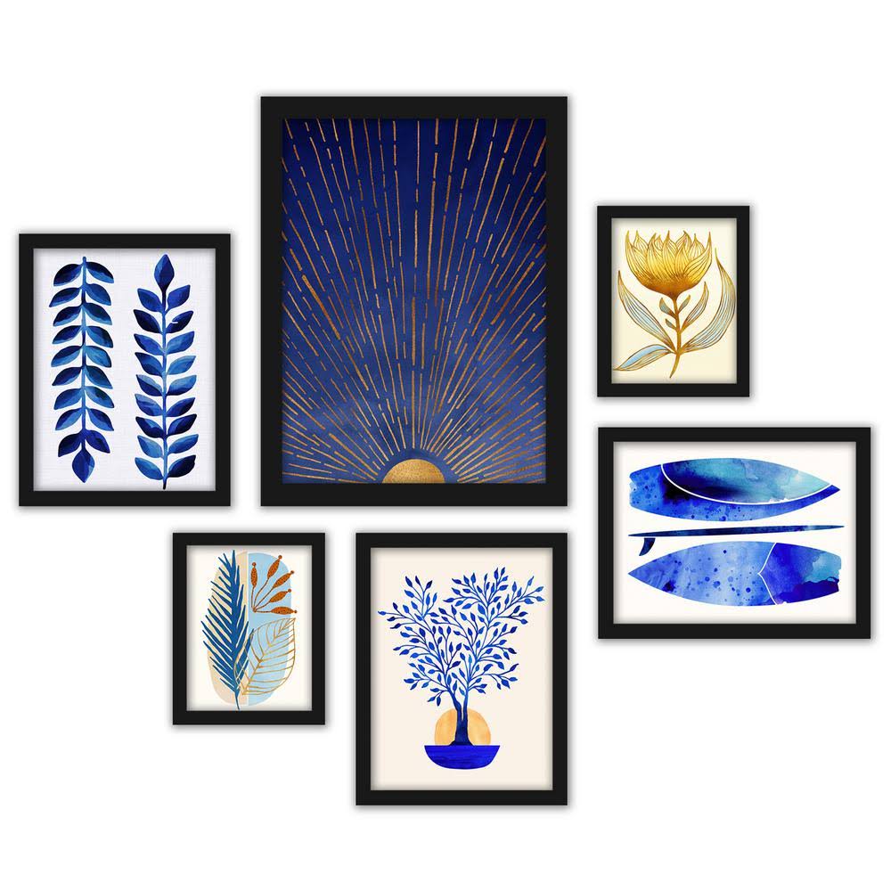 6-Piece Black Gallery Wall Set D433342