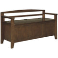 Dark Brown Storage Bench E3159