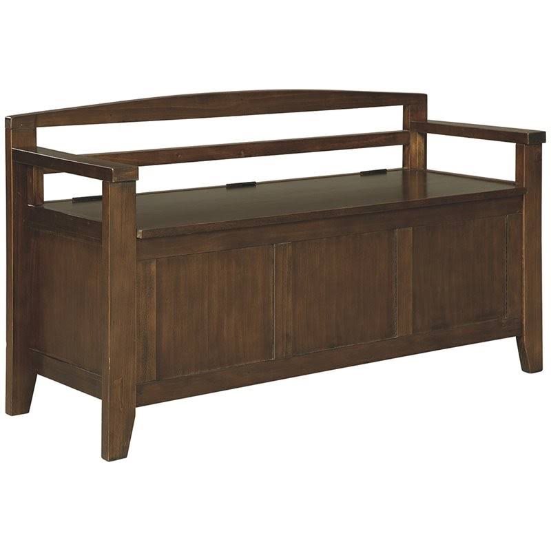 Dark Brown Storage Bench E3159