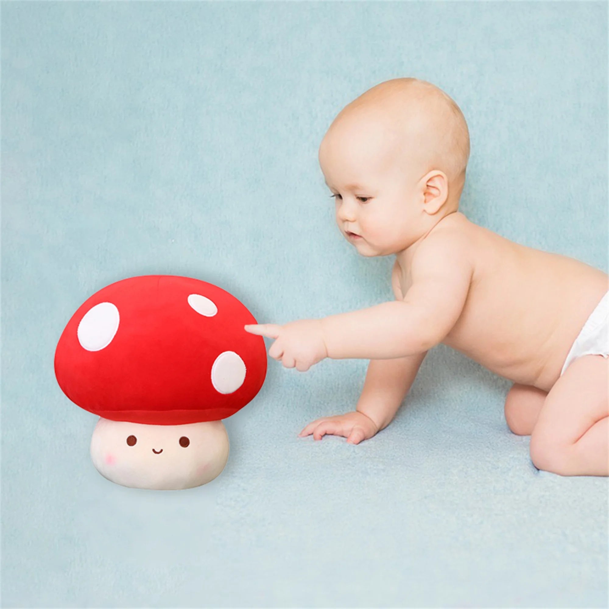Cute Mushroom Plush Toy Stuffed Doll Pillow X89675
