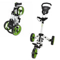 White Green Folding Golf Push Cart Z2334
