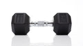 25 lb Black Hex Rubber Dumbbell C3438