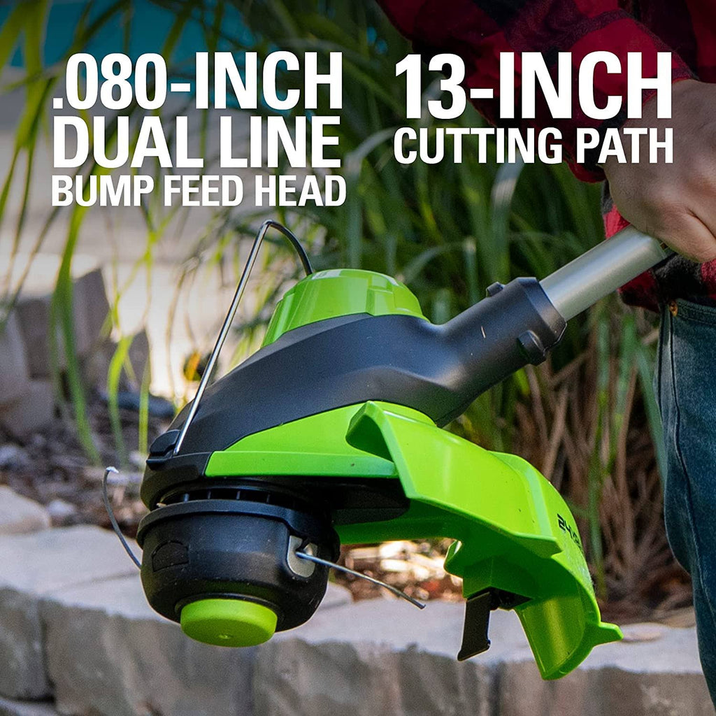 24-Volt Battery Cordless String Trimmer with 4.0 Ah USB Battery and Charger H812974