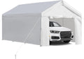 10x20 ft Heavy Duty Carport Car Canopy with Removable Sidewalls and Doors X233