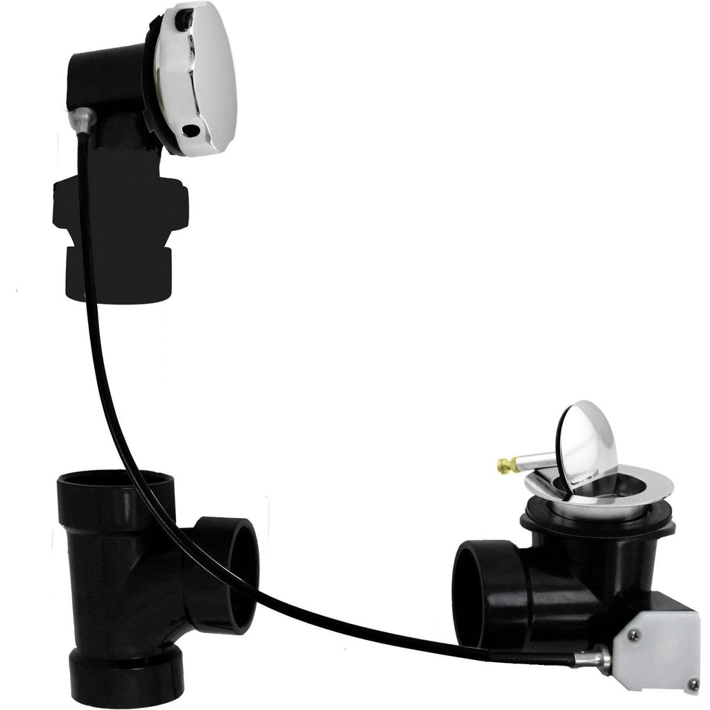 Polished Chrome ABS Cable Drive Bath Waste E1553