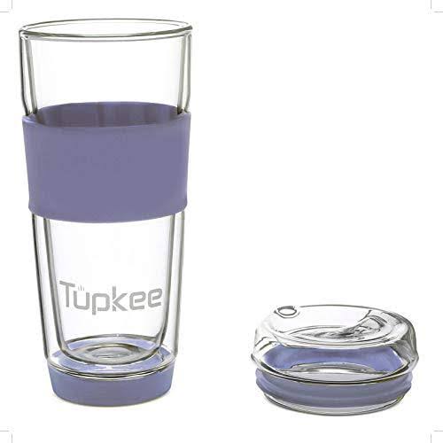 Double Wall Glass Tumbler with Lid N731
