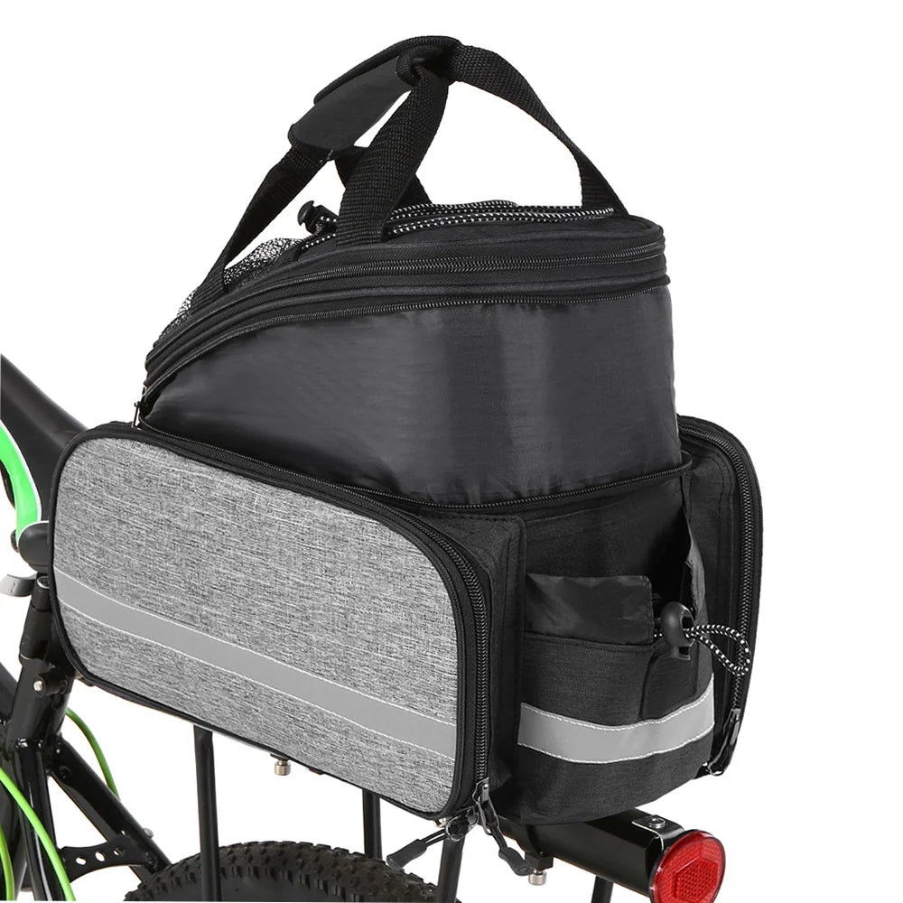 Rear Seat Bag Waterproof MTB Pannier Bag With Rain Cover W172