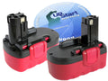 2-Pack Replacement Bosch 18V Battery (3300mAh, NI-MH) M2620