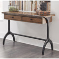 Brown/Black Live-Edge Sofa/Media Console Table I404586