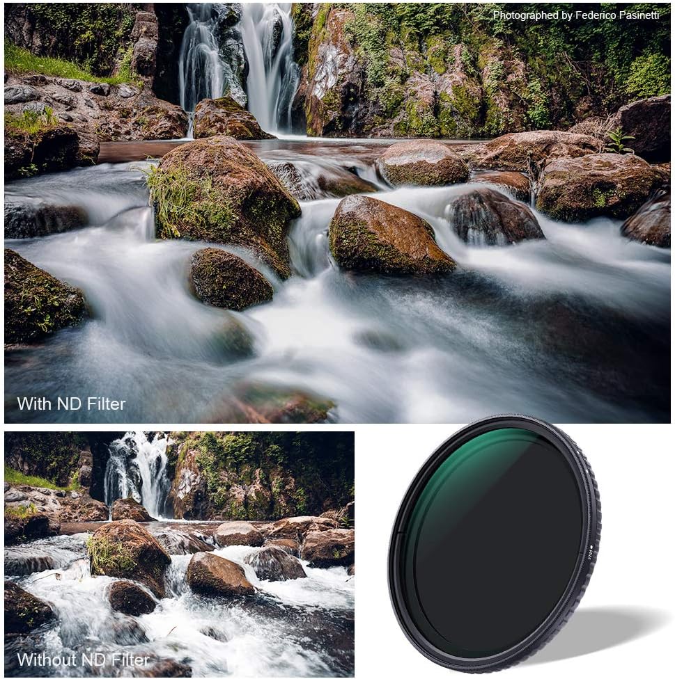 67mm Fader ND Filter Variable ND2 to ND32 for Camera Lens, Pack of 2 Y419097