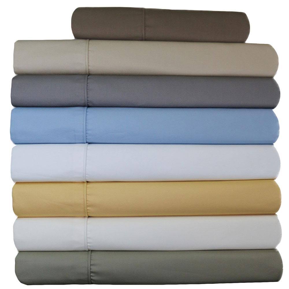Gold Cotton Split King Sheets O9306