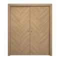 Solid Wood Sliding French Double Pocket Doors 36 x 80 inches K6448