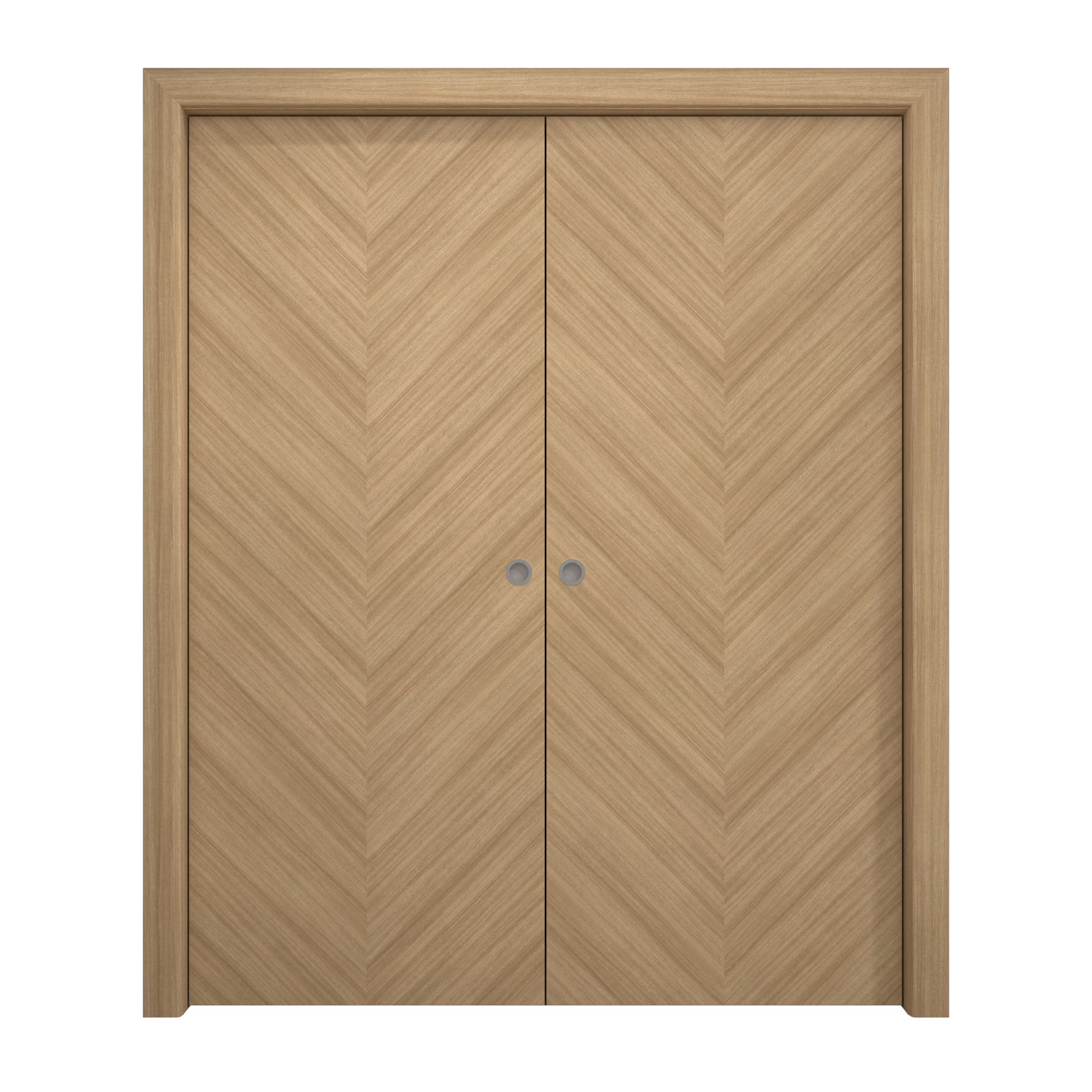 Solid Wood Sliding French Double Pocket Doors 36 x 80 inches K6448