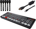 ATEM Mini Extreme HDMI Live Stream Switcher Bundle with HDMI Cable, Cat5e Cable, and Cable Ties X384