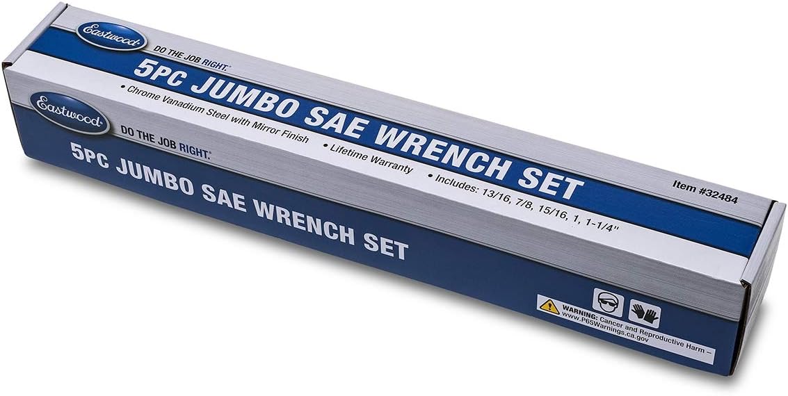5 Pieces Chrome Vanadium Steel Wrench Tool Set A413