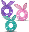 Inflatable Bunny Pool Float Tubes 3 Pack H32887