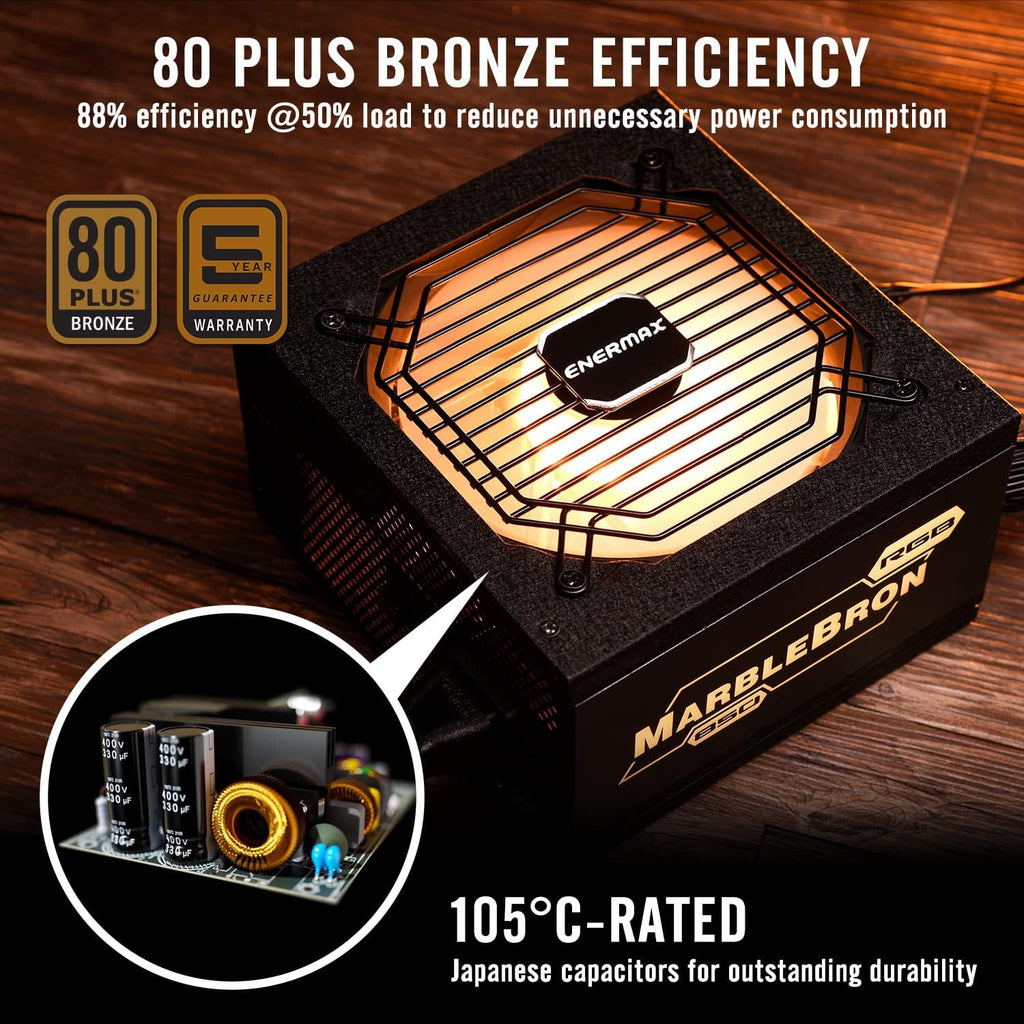 850W 80 Plus Bronze Semi-Modular ATX Power Supply Y195