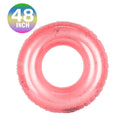 Transparent Glitter Inflatable Swimming Pool Float Ring K5490