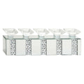 Glass Wood Candle Holder O15383
