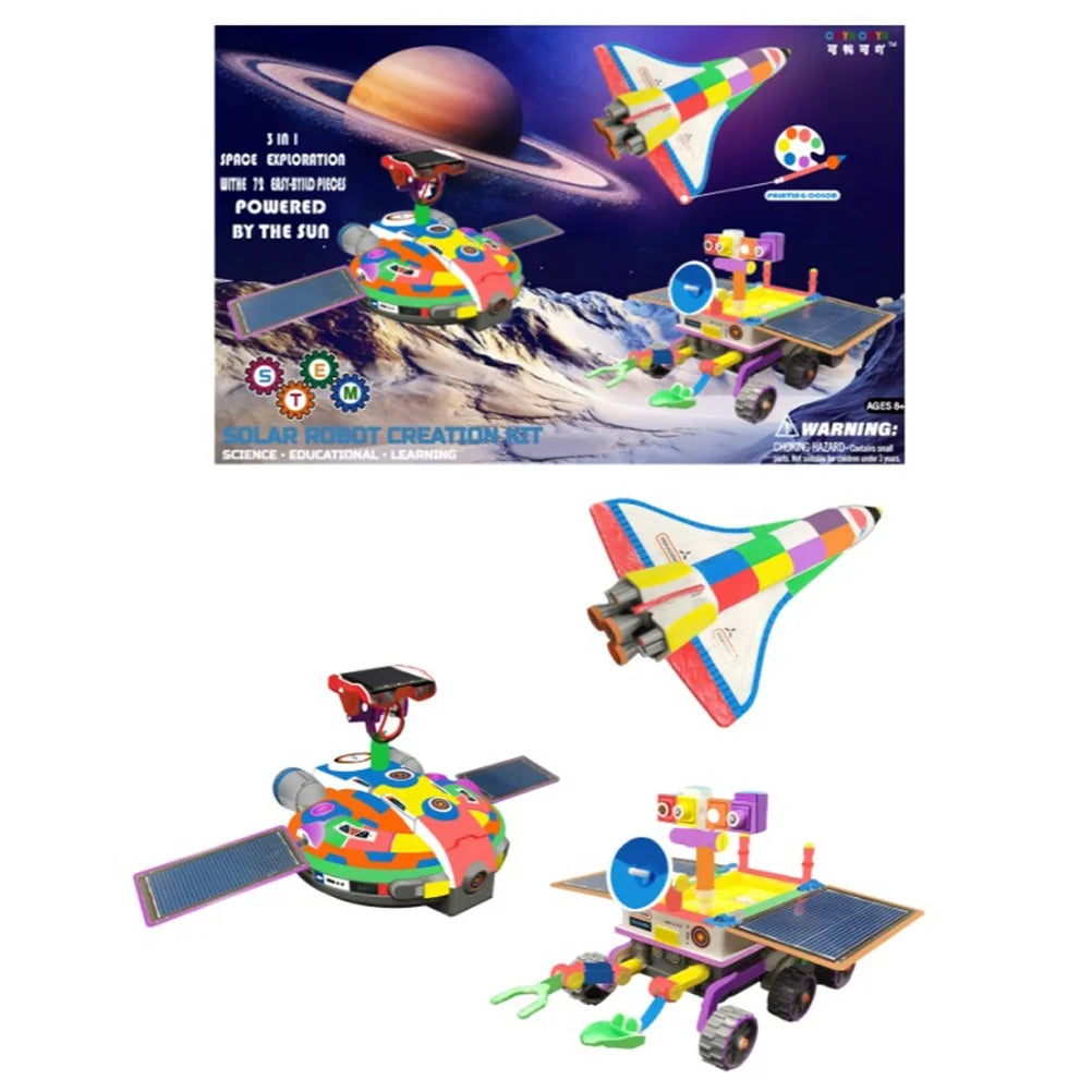 3 In 1 Solar Robot Toy Building Kit U457755
