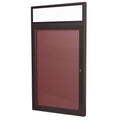 Bronze Aluminum Frame Enclosed Flannel Letter Board I496