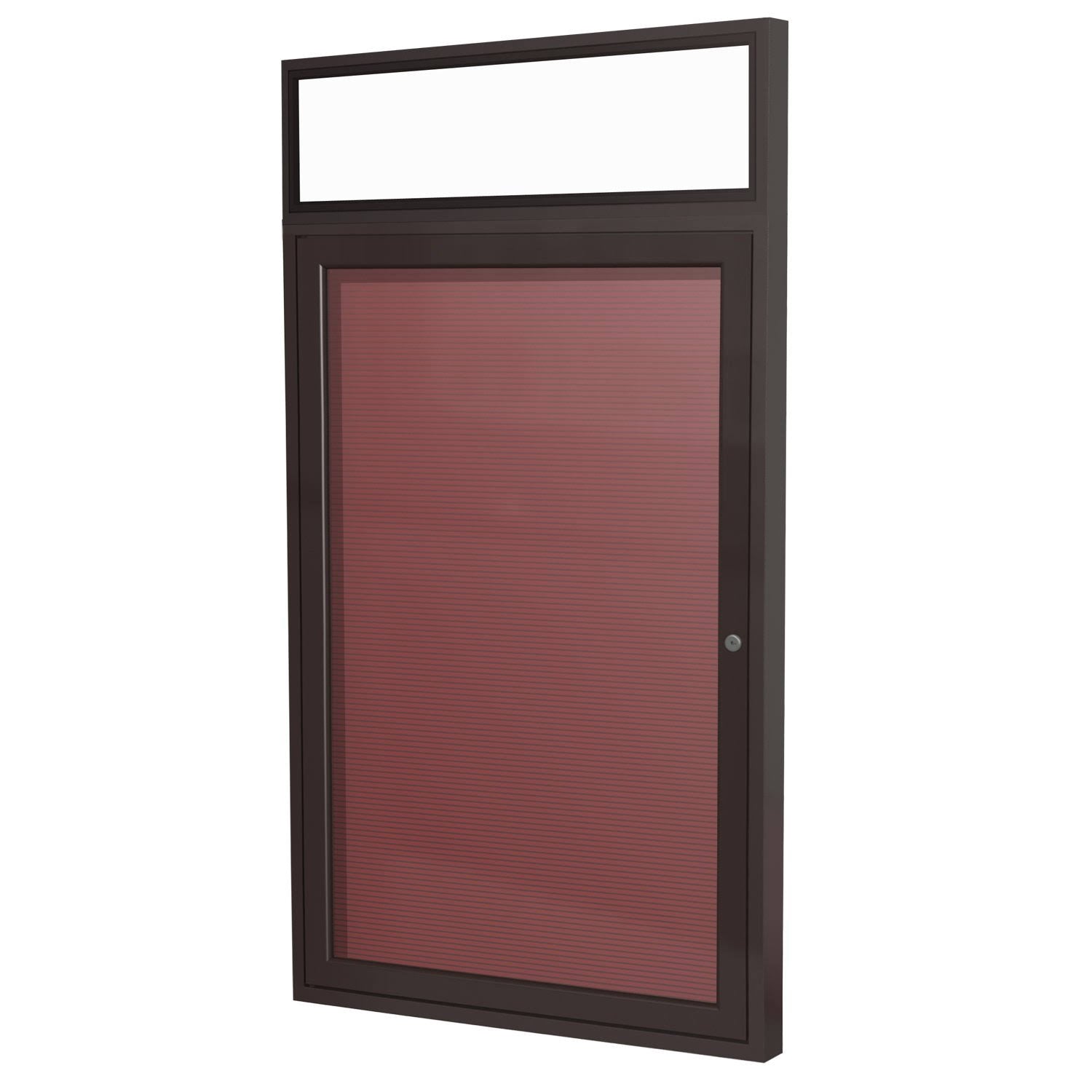 Bronze Aluminum Frame Enclosed Flannel Letter Board I496