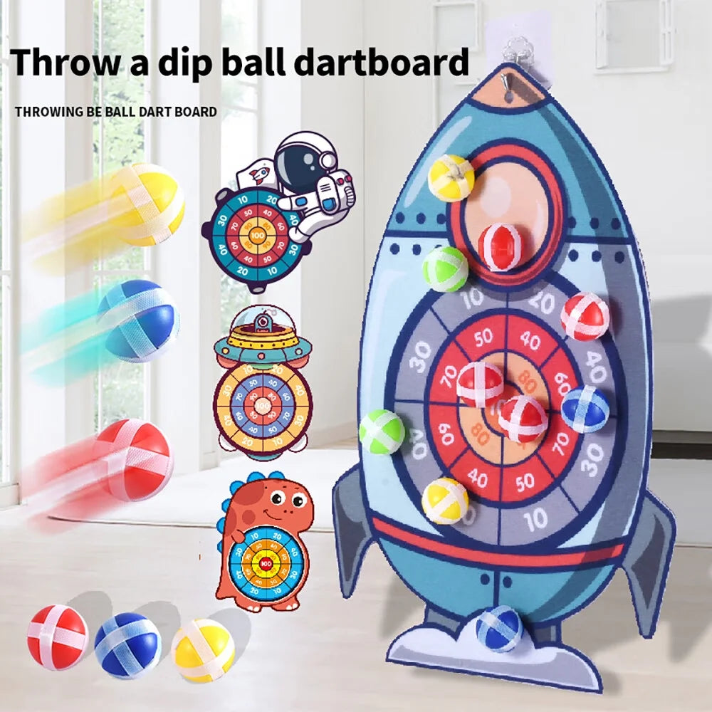 Dart Board with Sticky Balls Toys W211390
