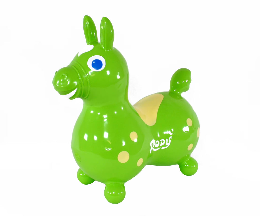 Lime Green Inflatable Bounce Horse S34208