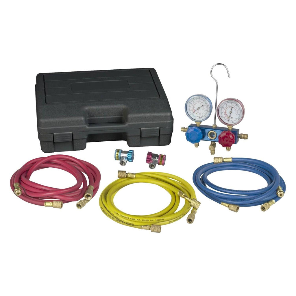 R134 Aluminum Manifold and Hose Set T7662