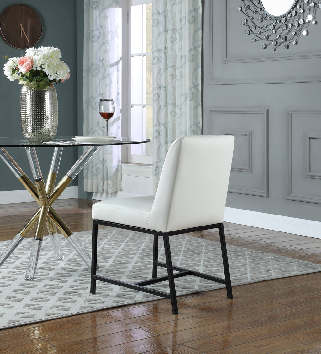 White Faux Leather Dining Chair (Set of 2) H719587
