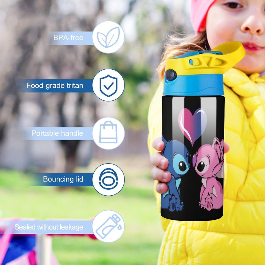 Stainless Steel Vacuum Insulated Water Bottle With Straw P53388