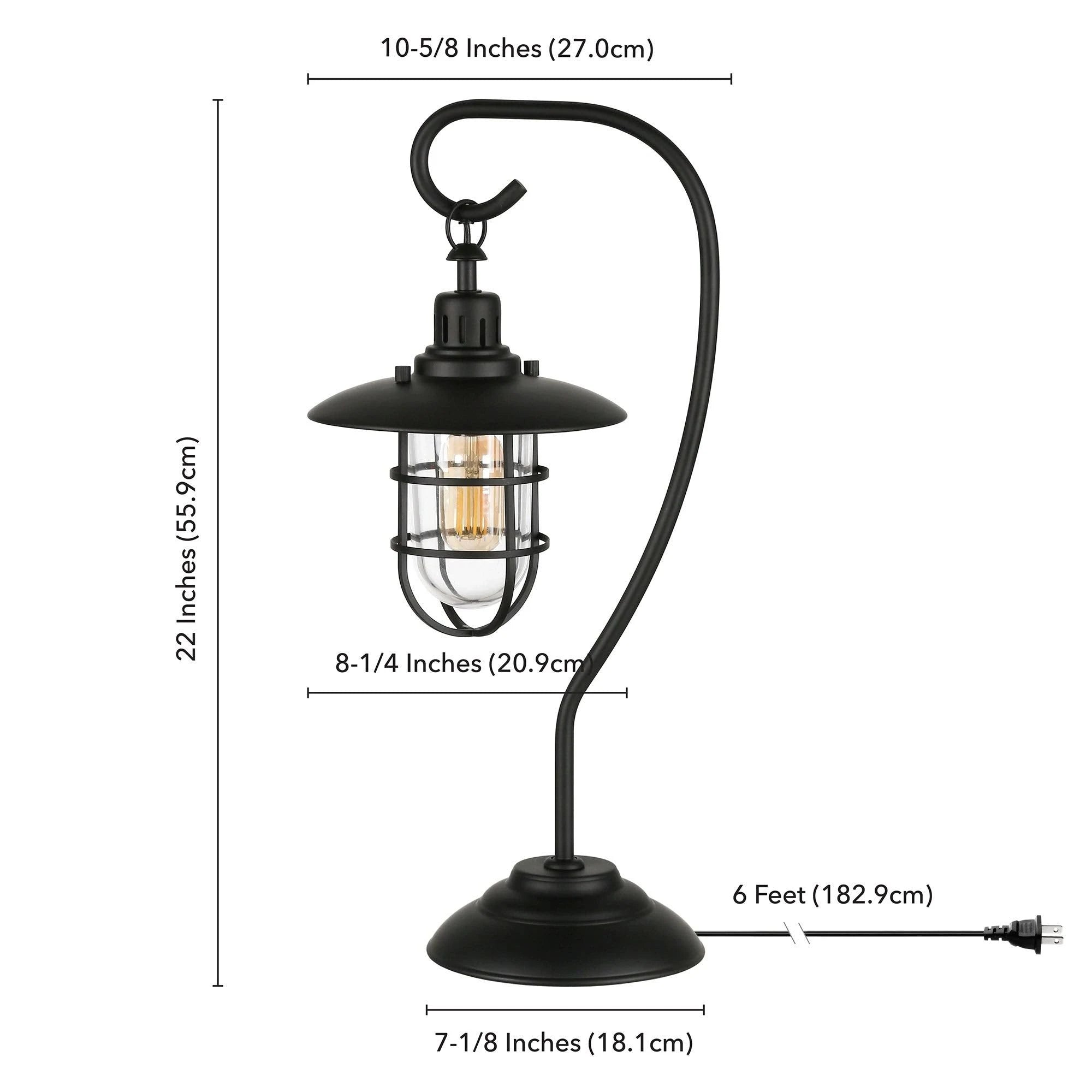 Blackened Bronze Nautical Lantern Lamp V789