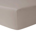 Fitted Sheet, taupe-grey, 180 x 200 cm P77613
