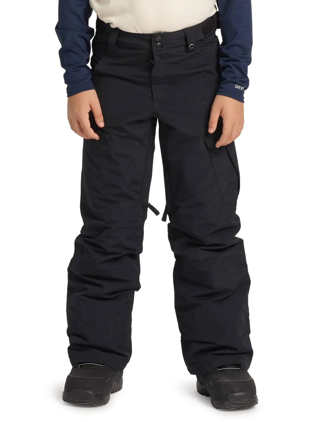 Boys Cargo Pant, True Black, Xs L3291