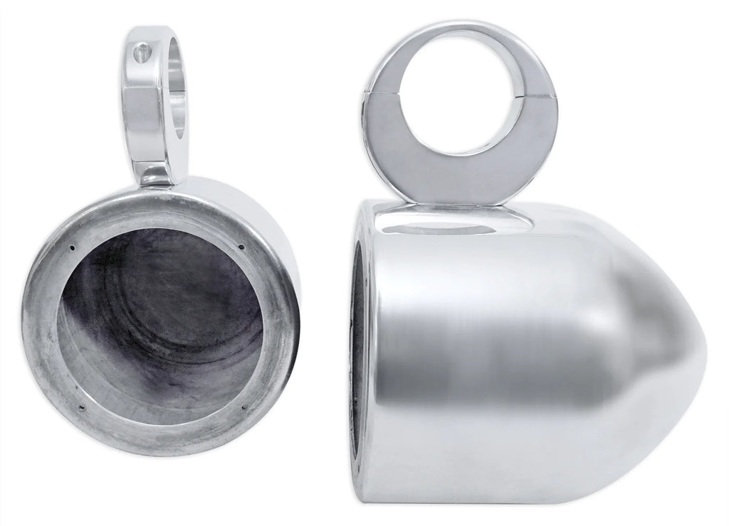 5.25" 360° Swivel Chrome Surface Mount Speaker Pods Y658
