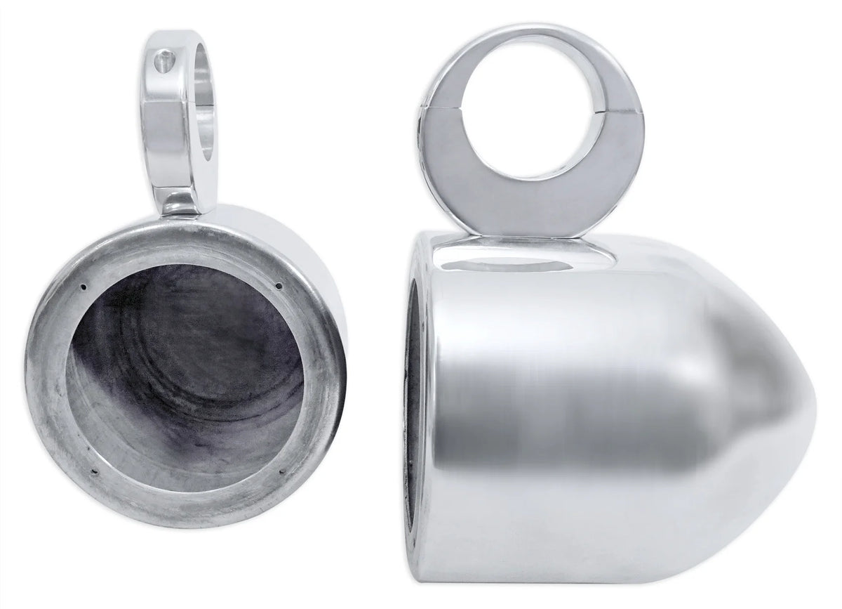 5.25" 360° Swivel Chrome Surface Mount Speaker Pods Y658