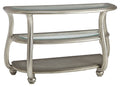 Silver Glass Accent Console Table R63244