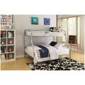 Twin/Full Bunk Bed, Silver Z464