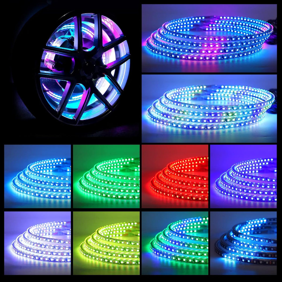 15.5 inch RGB LED Wheel Ring Light Kit 4PCS P3401