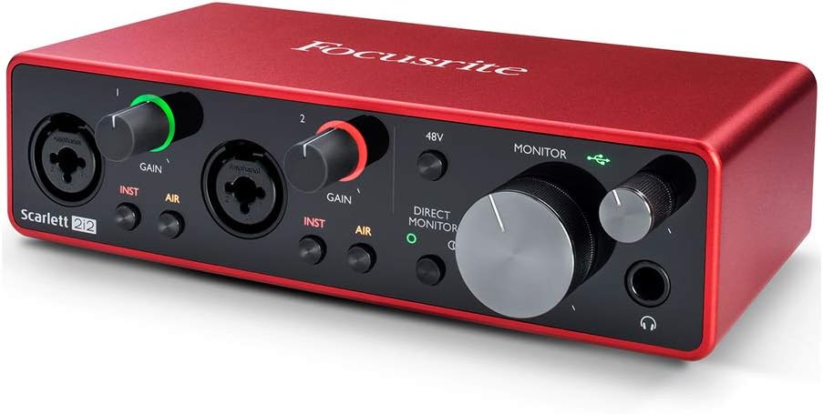 USB Audio Interface Bundle with Mackie CR3-X Monitors & Cable S83882