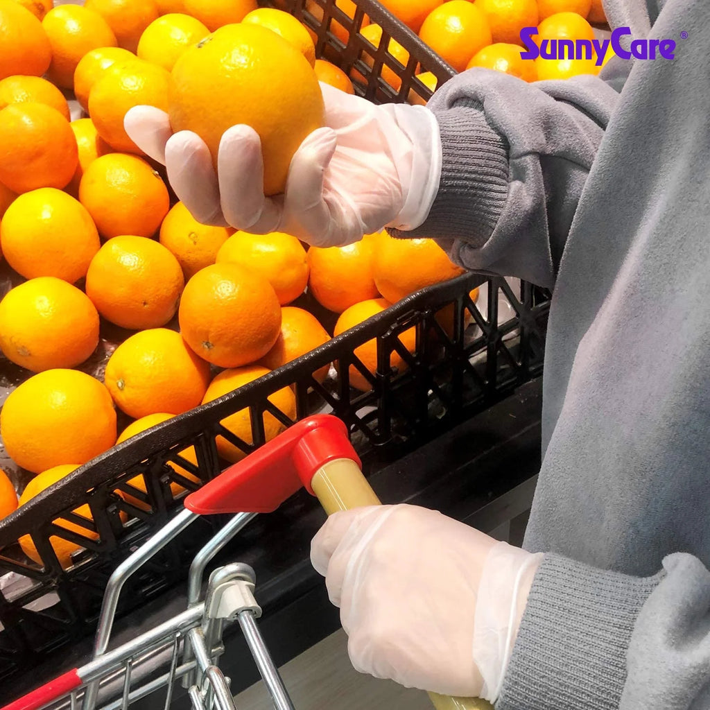 1000pcs Powder Free Disposable Vinyl Gloves XL C90231