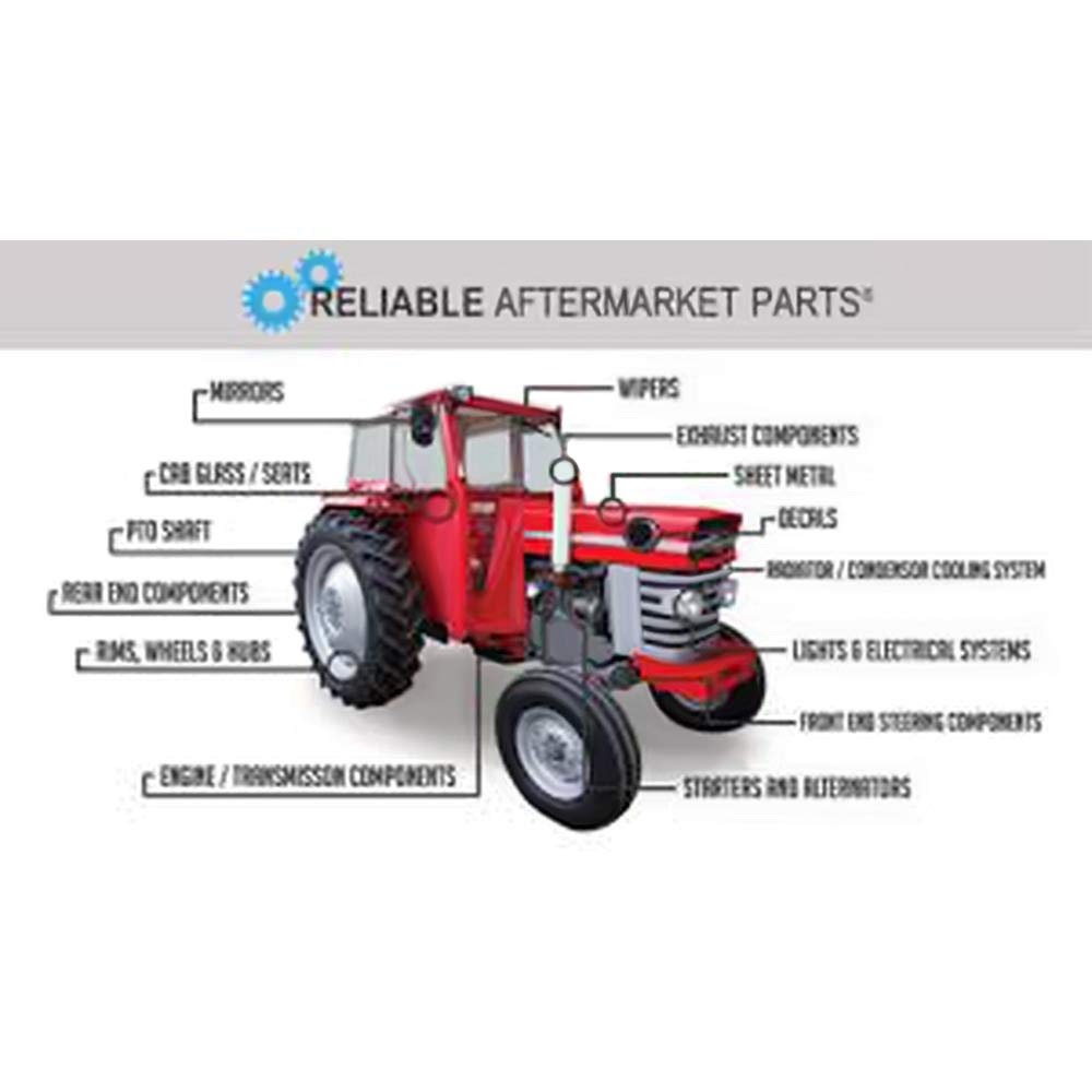 Red Complete Canopy Tractor H995