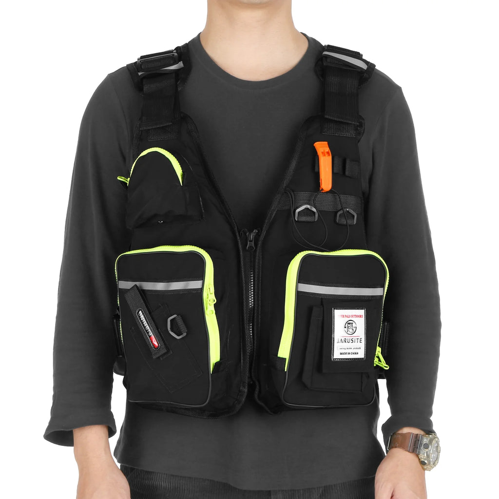 Fly Fishing Jacket Vest with Water Bottle Holder S180525